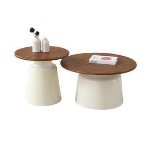 ห้องนั่งเล่นเรียบง่ายทันสมัยโต๊ะกาแฟสไตล์ครีมโต๊ะกาแฟ - Product Image 5
