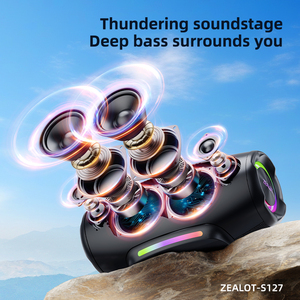 Altavoz Inalámbrico ZEALOT S127 de 100W de Alta Potencia, Altavoz Portátil para Exteriores Resistente al Agua con Bluetooth, Subwoofer con Bajos Potentes, <span class=keywords><strong>Boombox</strong></span> 4 Audio - Product Image 5