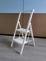 Nouvelle échelle pliante moderne en acier à 2-5 marches, style 2025, pour usage extérieur et en entrepôt, échelle domestique portable