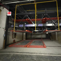 Sistema de Estacionamiento Vertical Moderno de Múltiples Niveles con Elevador de Coches y Movimiento Cruzado para Uso Óptimo en Garajes Residenciales y Comerciales