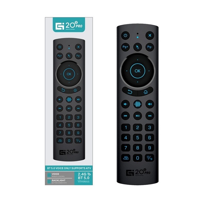 G20S PRO Plus BT 5.0 2.4G Dual Mode Air Mouse Backlight Smart Voice Remote Control Use for Android TV Box Projector Computer