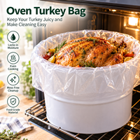 Grands sacs de cuisson pour dinde, résistants à la chaleur, transparents, pour poulet, viande, volaille, emballage alimentaire