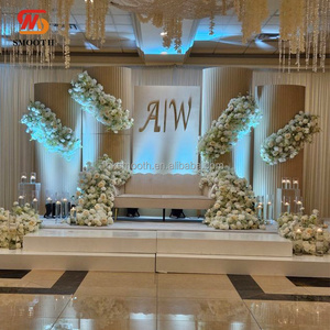 SMOOTH - Fondo de PVC Acrílico para Decoración de Bodas, Arco de Fondo con Luz LED, Panel de Fondo de PVC Blanco para Decoración de Eventos - Product Image 1