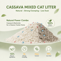 ODM/OEM 猫砂定制香味搭配 MSDS 安全证书 马铃薯混合膨润土猫砂 适合全球宠物散货买家