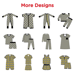 Nieuw ontwerp baby romper set met korte mouwen en lange broek, op maat bedrukt, ademend bamboe, kinderkleding voor Kerstmis - Product Image 2