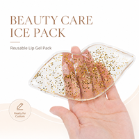 Pack de gel réutilisable et flexible pour les lèvres, soins de beauté à domicile, spa médical, marque de soins de la peau, cadeau, refroidissement des lèvres, refroidissement de la zone buccale, refroidissement des joues et de la mâchoire