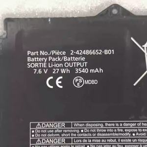 7.6V/ 27WH 全新 3540mAh 2-424866S2-B01 电池适用于松下 CF-XZ6 - Product Image 3