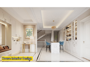 ديكور المنزل الأوروبي الحديث تصميم ثلاثي الأبعاد لغرفة النوم والفندق والشقة لتناول الطعام في قاعة فيلا في الهواء الطلق مع أثاث جاهز - Product Image 2