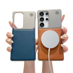 Coque de téléphone Aroma en aluminium électroplaqué, magnétique, étanche, avec charge sans fil pour S24 S25 S26 Ultra, diffuseur de parfum, coque arrière - Product Image 1