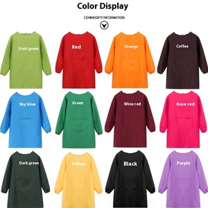 Trẻ Em Của Biểu Tượng Tùy Chỉnh Bông Yếm Có Yếm Với Dài Tay Tạp Dề Mẫu Giáo Nghệ Thuật Vẽ Tranh Xếp Mặc Bìa In Ấn - Product Image 2