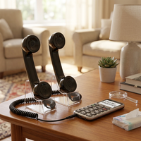 Combiné téléphonique rétro vintage, compatible avec les smartphones iPhone et Android, les ordinateurs portables, combiné fantaisie pour réduire l'exposition aux ondes radiofréquences