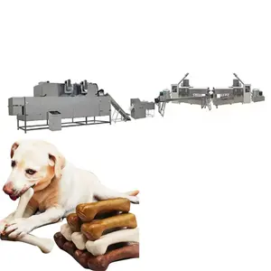 small complete line to make cat and dog biscuits chew making machine maker dog treat extruder for soft treats for dogs