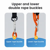 Siège de balançoire de sécurité pour enfants Ropecube - Hauteur réglable, balançoire d'intérieur/extérieur avec ceinture de sécurité pour jardin