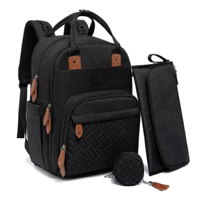 Mochila Pañalera para Bebé con Cambiador Portátil, Estuche para Chupón, Correas para Cochecito, Bolsa de Viaje para Mamá, Mochila Pañalera - Product Image 1