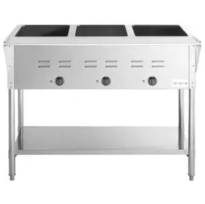 Hot Sale Stainless Steel Freestanding Steam Table Electric Bain Marie Food Warmer Display For Buffet