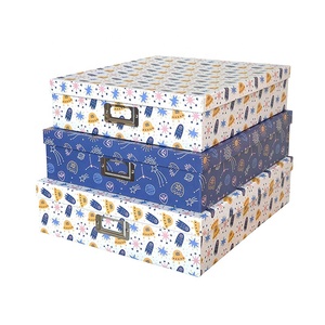 New Paper Storage Bins With Lids Cardboard Ornament Box