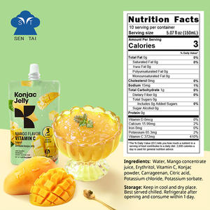 Natural Zero Sugar rendah kalori <span class=keywords><strong>Konjac</strong></span> Jelly Drink manggo rasa sempurna On-The-Go makanan ringan dalam tas kemasan - Product Image 6