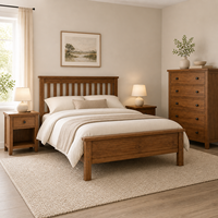 Lit de chambre double rond en bois massif, design moderne, réglable, avec rangements intégrés et têtes de lit souples, idéal pour villa, avec des fonctionnalités modernes pour gagner de la place.