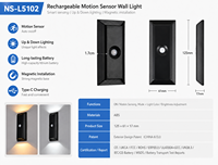 Lampe murale LED rechargeable par USB, lampe de nuit pour chambre d'hôtel, chevet