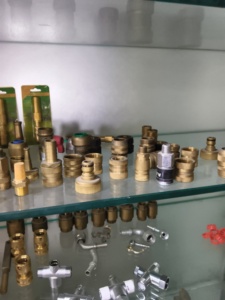 <strong>Propane</strong> Gas Smooth Brass <strong>Adapter</strong> for BLACKSTONE 17 Countertop Oven 5/8 Elbow Connector - Product Image 2