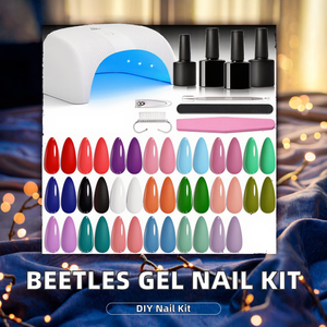 <span class=keywords><strong>Kit</strong></span> de Esmalte de Uñas en Gel Beetles Jelly con Luz UV, 31 Piezas, Acabado Mate y Brillante, Capa Superior, Removible, Set de Manicura DIY <span class=keywords><strong>para</strong></span> Mujeres y Adolescentes - Product Image 2