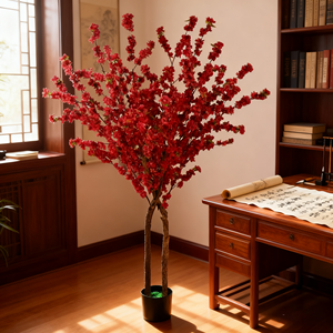 Árbol de Melocotón Artificial de Seda Duradero al por Mayor, 160-200cm, Set de Varias Piezas para Festivales, Bodas y Paisajismo del Hogar - Product Image 2