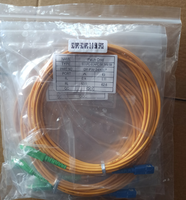 Stable Low-loss Single Mode SC UPC 2.0MM Fiber Optic Patch Cord Yellow PVC FTTH FTTX 4G Network Engineering Use