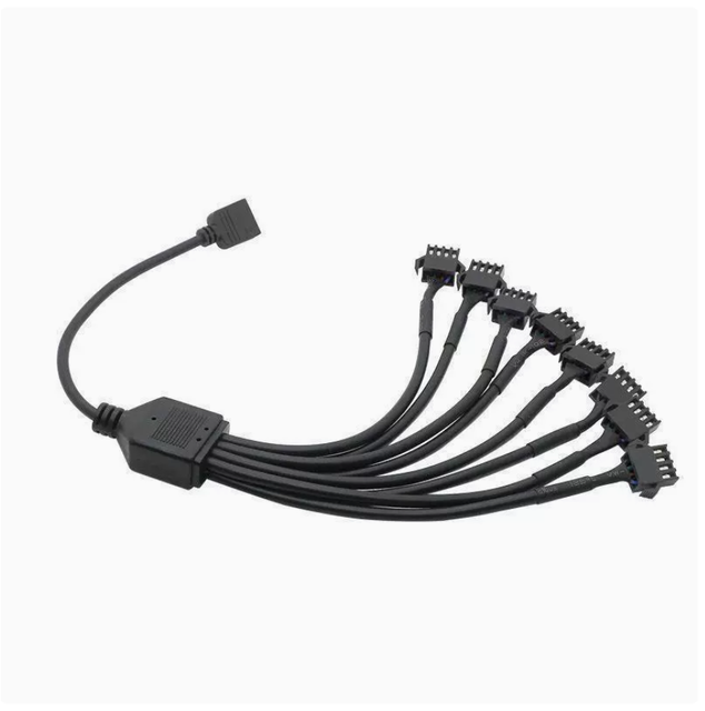 5V 3Pin 12V 4P RGB to SM3P Aircraft Male/female Connector Splitter Motherboard Adapter Cable Extension Cable