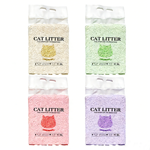 Areia para Gato Premium de Tofu e Gel de Silica Ecológica Biodegradável de Agregação Rápida Baixa Poeira com Fragrância de Leite - Product Image 5