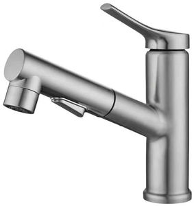 Robinet de lavabo d'origine chinoise en acier inoxydable avec traitement de surface noir et noyau de valve en céramique - Product Image 1