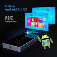 Alston — Mini projecteur intelligent P8I, Android 7.1, cinéma, maison, Portable, 1 go/2 go de RAM, 8 go/16 go de ROM