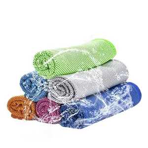 Serviettes rafraîchissantes à design personnalisé, par sublimation, écologiques, rafraîchissantes instantanées, pour le sport, serviettes à séchage rapide Magic Ice Cool