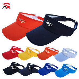 Wholesale Simple Curved Brim Hat Solid Color Sports Cap Man Custom logo Headless Visor Cap for Outdoor