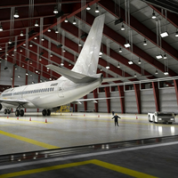 Hangar d'avion préfabriqué, entrepôt, structures en acier, ateliers et usines métalliques pour la République Dominicaine