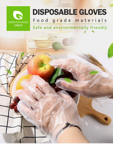 Синие прозрачные одноразовые перчатки из TPE/CPE в коробке для пищевых продуктов - Product Image 6