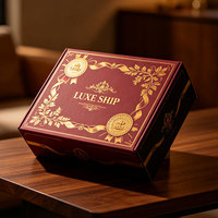 Boîte d'expédition légère en carton ondulé kraft, emballages personnalisés, fabrication sur mesure, boîte cadeau pour vêtements