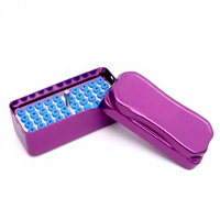 Boîte de désinfection dentaire à haute température 40 trous en silicone universelle pour supports de têtes de sculpture haute et basse vitesse et têtes de meulage