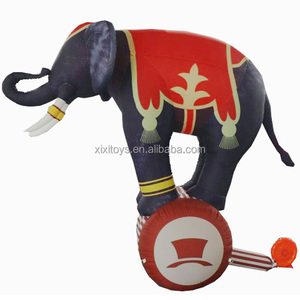 Éléphant gonflable géant de 2,5 m de haut pour événements de cirque, modèle d'éléphant sur <span class=keywords><strong>tambour</strong></span>, réplique de ballon gonflable en forme d'éléphant pour la publicité extérieure - Product Image 1