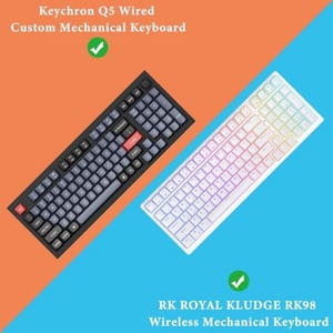 JUST in CASE Housse de clavier en acrylique transparent moderne, personnalisée par le fabricant, lavable, anti-poussière et anti-rouille, pour clavier pleine taille 104 touches - Product Image 5