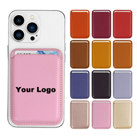 Portefeuilles magnétiques amovibles en cuir avec logo OEM pour cartes de crédit, compatibles iPhone 17 Pro Max, 16, 15, 14, 13, 12 – Accessoires mobiles en cuir PU