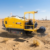 Foreuse directionnelle horizontale XZ200 à chenilles en caoutchouc pour le franchissement de routes et de canalisations de fibres optiques en milieu fluvial – Vente directe usine