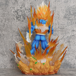 Figura de Acción de Vegeta Super Saiyan 34cm Anime <span class=keywords><strong>Dragon</strong></span> <span class=keywords><strong>Ball</strong></span> <span class=keywords><strong>Z</strong></span> Estatuilla de PVC Estatua Modelo Coleccionable Juguetes Ornamentos - Product Image 4