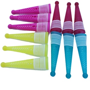 Rizadores de pelo de plástico cónicos de moda directos de fábrica, <span class=keywords><strong>rizos</strong></span> de belleza para el hogar modernos, patrón de varilla de temperatura fría - Product Image 2