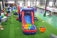 Spiderman commercial personnalisé/super-héros/The Avengers Fun City château gonflable Combo à vendre/jeu multijoueur pour enfants