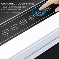 65kPa 120W 30cm 4L/min ecran tactile tuyau externe sec humide menage machine sous vide soudeuse emballage alimentaire