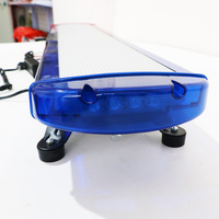 Nouvelle carte TF, amplificateur USB MP3, sirène, haut-parleur, klaxon, barre lumineuse de toit de camion de 120 cm, lumière de signalisation rouge et bleue à LED stroboscopique 12V