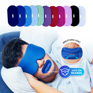 Cinta bucal antironquidos Tiras bucales para dormir de forma ovalada con ventilación de respiración Mejora el sueño nocturno Alivio instantáneo de los ronquidos - Product Image 2
