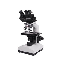 Cheap Price Laboratory Equipment Sliding Trinocular Head Microscope With Halogen Light