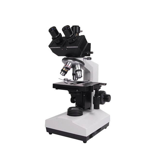 Cheap Price Laboratory Equipment Sliding Trinocular Head Microscope With Halogen Light