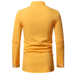 Nouvelle Collection <span class=keywords><strong>2020</strong></span> : Chemises Dashiki Traditionnelles Africaines à Manches Longues <span class=keywords><strong>pour</strong></span> Hommes – Vêtements Africains en Gros - Product Image 2